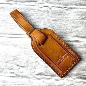 AUTHENTIC Louis Vuitton Vintage Vachetta Luggage Tag